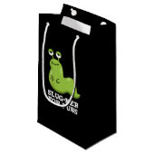 Slug-ker voor Puns Funny Slug Pun Dark BG Klein Cadeauzakje (Voorkant Gekanteld)