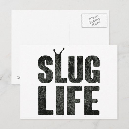 Slug leven levensduw leven briefkaart (Voorkant / Achterkant)