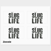 Slug leven levensduw leven rechthoekige sticker (Vel)