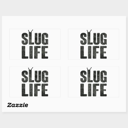 Slug leven levensduw leven rechthoekige sticker (Vel)