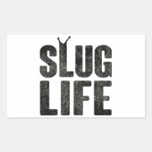 Slug leven levensduw leven rechthoekige sticker (Voorkant)