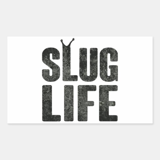 Slug leven levensduw leven rechthoekige sticker (Voorkant)