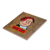 "Slug Life" Faux leer Tegeltje (Zijkant)