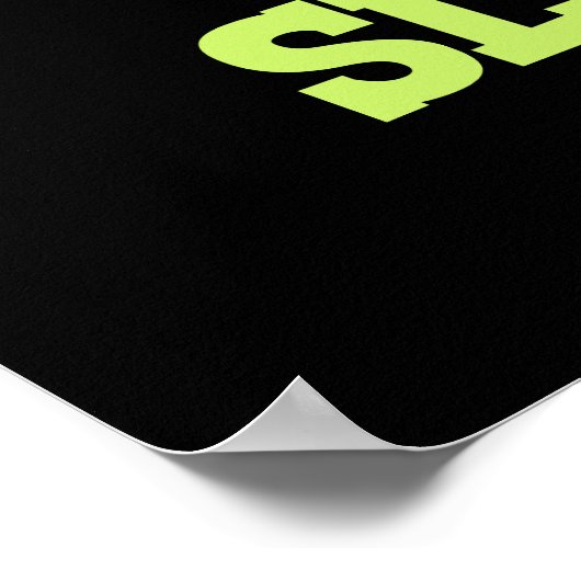 Slug Life Funny Green Slug Pun Dark BG Poster (Hoek)