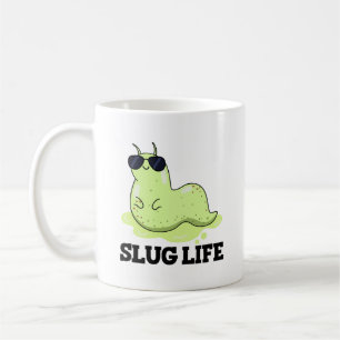 Slug Life Funny Green Slug Pun Koffiemok