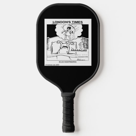 Slug Nachtmerries Klassieke LTCartoons Strip Pickleball Paddle (Voorkant)