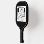 Slug Nachtmerries Klassieke LTCartoons Strip Pickleball Paddle (Links)