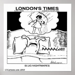 Slug Nachtmerries Klassieke LTCartoons Strip Poster