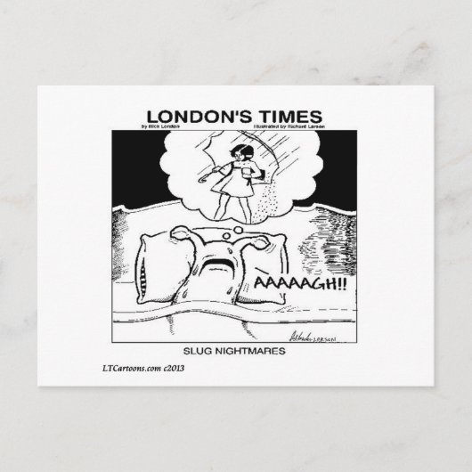 Slug Nightmares Classic LTCartoons Comic Briefkaart (Voorkant)