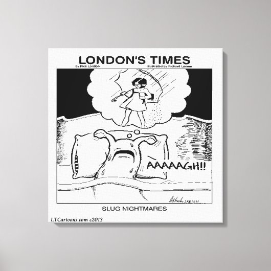 Slug Nightmares Classic LTCartoons Comic Canvas Afdruk (Voorkant)