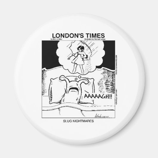 Slug Nightmares Funny Cartoon Gifts & T - shirts Magneet (Voorkant)