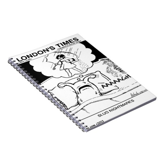 Slug Nightmares Funny Notitieboek (Rechterzijde)