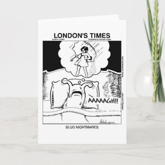 Slug Nightmares Wenskaarten Kaart (Voorkant)