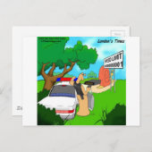 Slug Traffic Cop Funny Briefkaart (Voorkant / Achterkant)