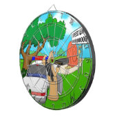 Slug Traffic Cop Funny Dartbord (Voorkant Rechts)