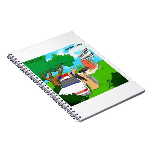 Slug Traffic Cop Funny Notitieboek (Rechterzijde)