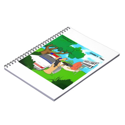 Slug Traffic Cop Funny Notitieboek (Linkerzijde)