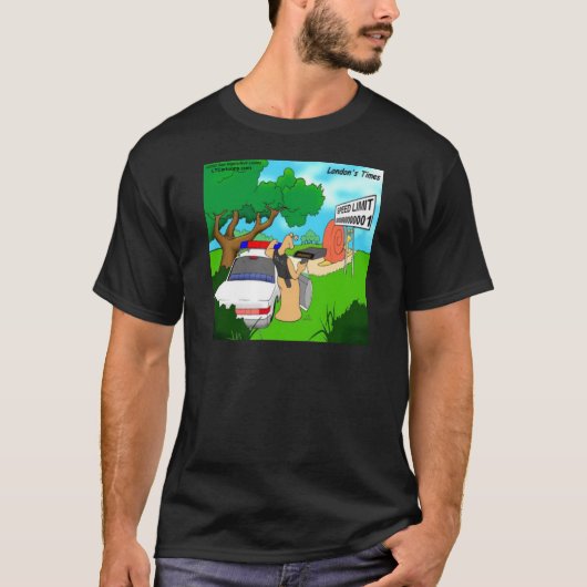 Slug Traffic Cop Funny T-shirt (Voorkant)