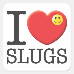 Slug Vierkante Sticker