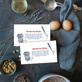 Slugger Baseball Shirt Books For Baby Shower  Informatiekaartje