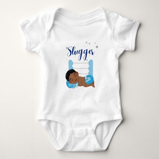 Slugger jongen baby romper (Voorkant)