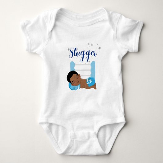 Slugger jongen baby romper (Voorkant)