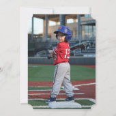 Slugger Shark Birthday Bash Foto Kaart (Achterkant)