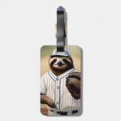 Slugger Sloth: Slow and Steady in het Bord Bagagelabel (Achterkant verticaal)