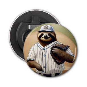 Slugger Sloth: Slow and Steady in het Bord Button Flesopener