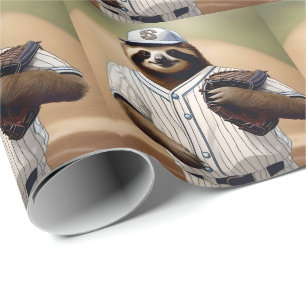 Slugger Sloth: Slow and Steady in het Bord Cadeaupapier
