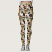 Slugger Sloth: Slow and Steady in het Bord Leggings (Voorkant)