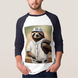 Slugger Sloth: Slow and Steady in het Bord T-shirt