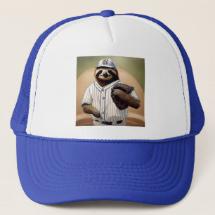 Slugger Sloth: Slow and Steady in het Bord Trucker Pet