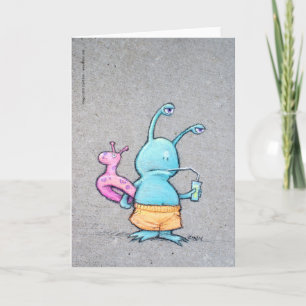 sluggo bij het strand kaart