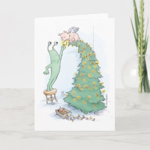 sluggo en pigangel feestdagen kaart