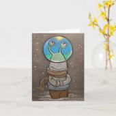 Sluggo's sneeuwwerende wereldbol kaart (Gele Bloem)