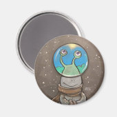 Sluggo's sneeuwwerende wereldbol magneet (Voorkant / Achterkant)