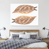 Slugs Canvas afdrukken (Insitu (Slaapkamer))