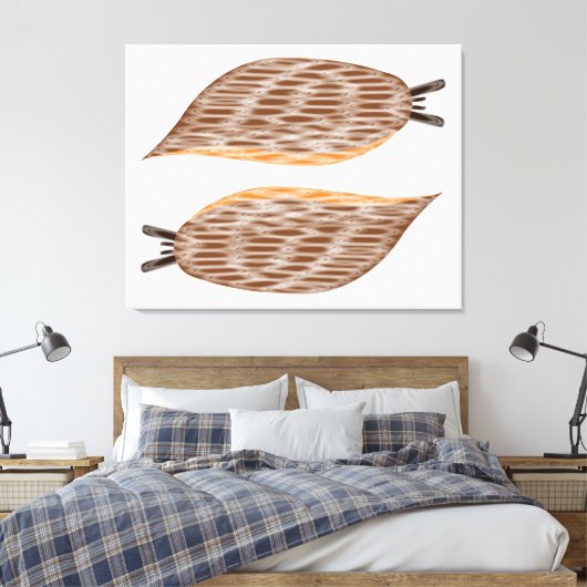Slugs Canvas afdrukken (Insitu (Slaapkamer))