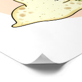 Slugs en Kisses Funny Slug Pun Poster (Hoek)