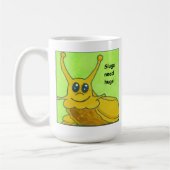 Slugs hebben knuffels nodig. koffiemok (Links)