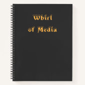 Sluier van Geluid – Werveling van Media Notitieboek (Voorkant)