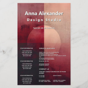 Sluier van Verdeling Minimaal Design Flyer