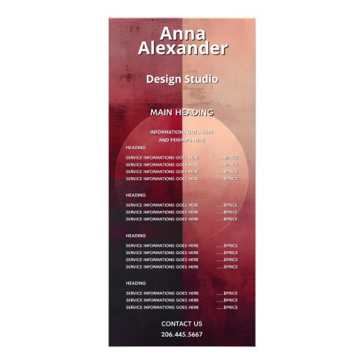 Sluier van Verdeling | Minimaal Design Reclamekaart (Voorkant)