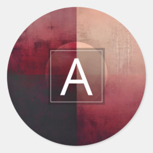 Sluier van Verdeling Minimaal Design Ronde Sticker