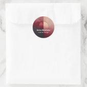 Sluier van Verdeling | Minimaal Design Ronde Sticker (Tas)