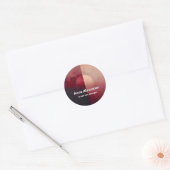 Sluier van Verdeling | Minimaal Design Ronde Sticker (Envelop)