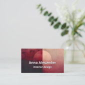Sluier van Verdeling | Minimaal Design Visitekaartje (Staand voorkant)