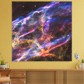 Sluiernevel Supernovarestant Vierkant Canvas Afdruk (Insitu (Woonkamer))