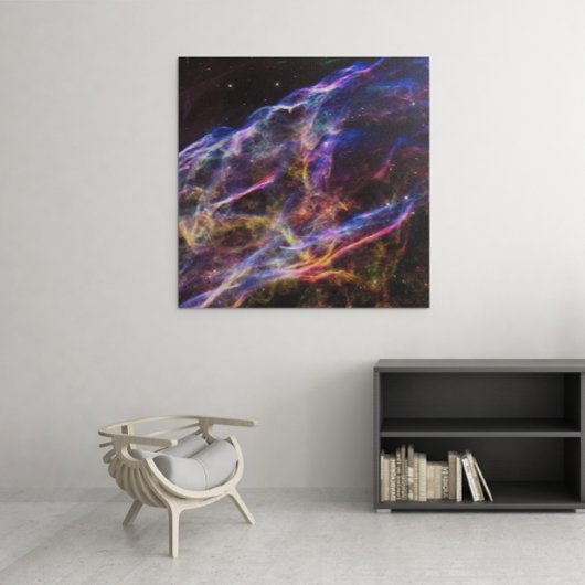 Sluiernevel Supernovarestant Vierkant Canvas Afdruk